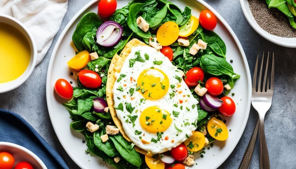 egg white omelette low-calorie meal