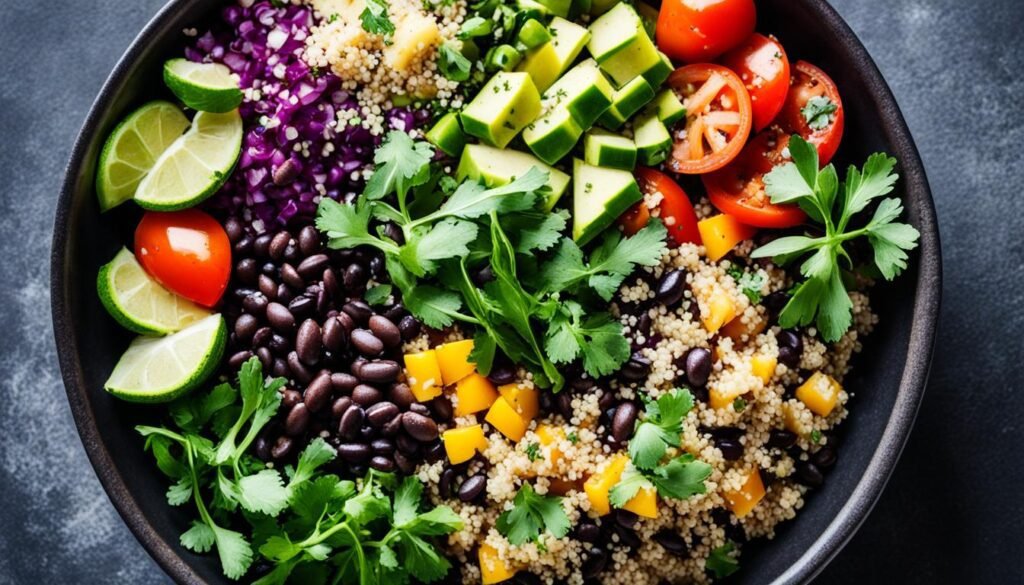 healthy quinoa bowl