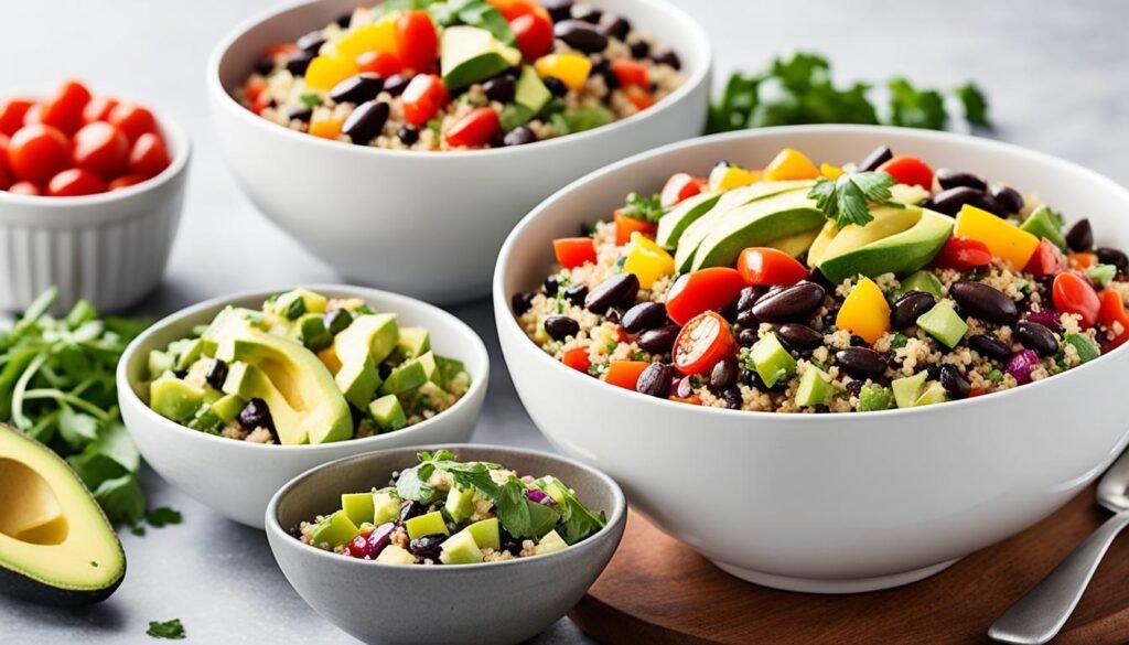 quinoa and black bean bowl