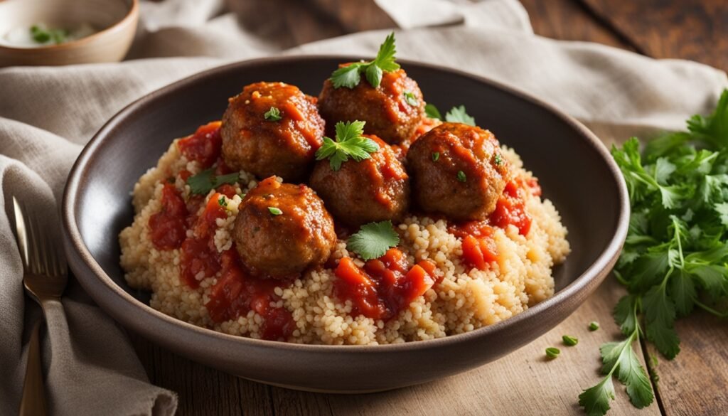 turkey meatball dinner