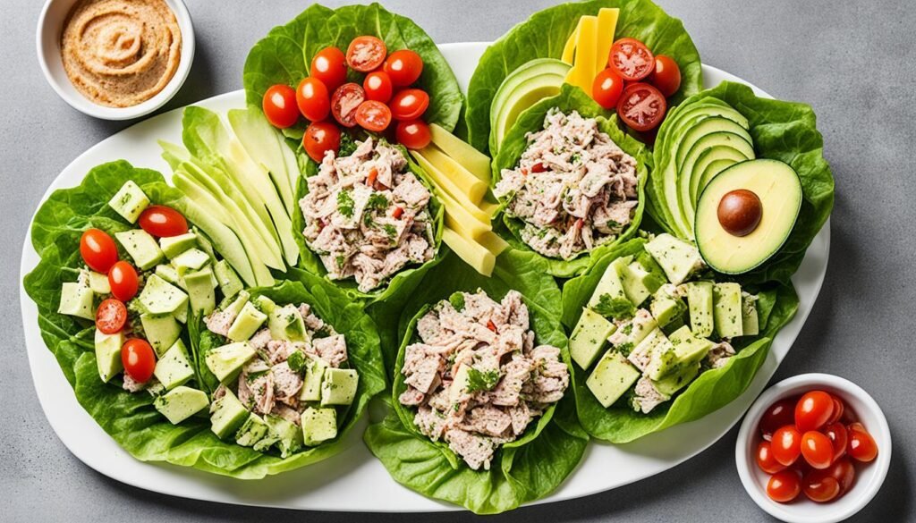 variations of tuna salad lettuce wraps