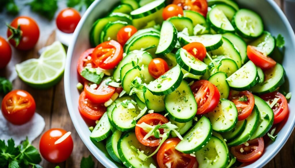 Easy cucumber tomato salad recipe