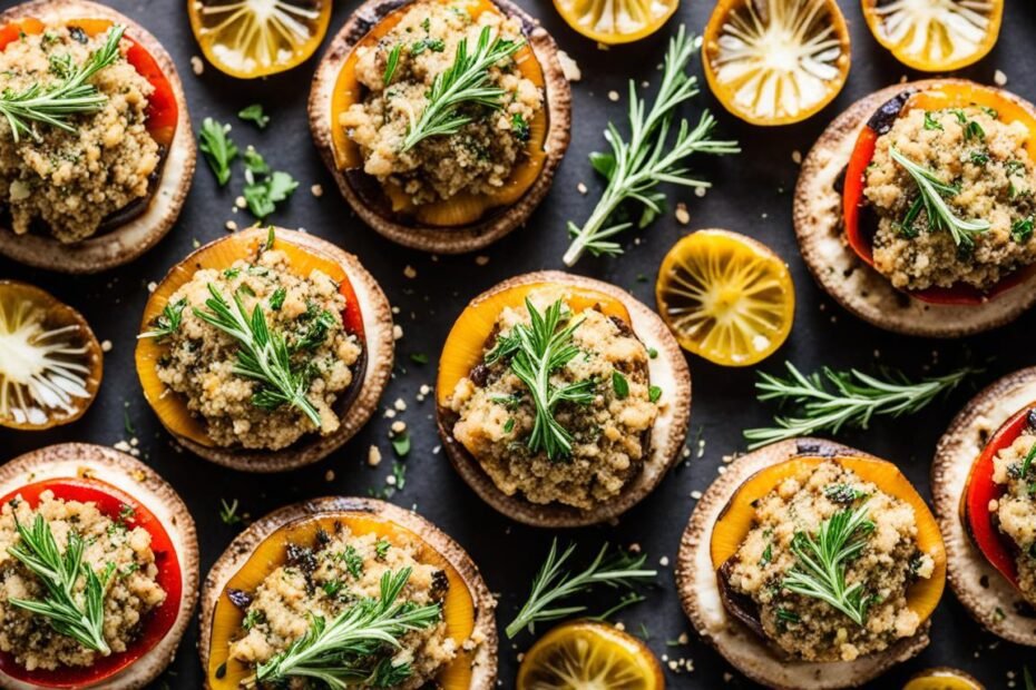 Quinoa Stuffed Mushrooms