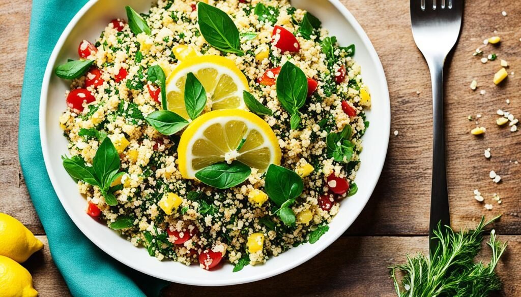 easy quinoa salad illustrative image