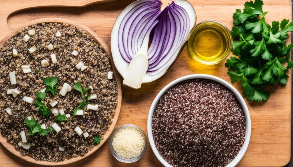 quinoa stuffed mushrooms ingredients